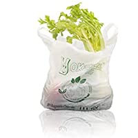 Palucart® - Caja con 500 bolsas de la compra biodegradables y compostables según la normativa 2018 (27 + 7 + 7 x 50)